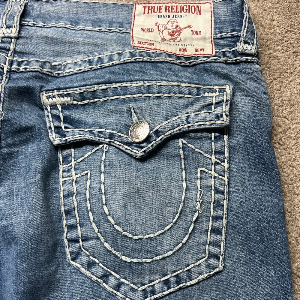 True Religion Women's Light Blue Denim Jeans